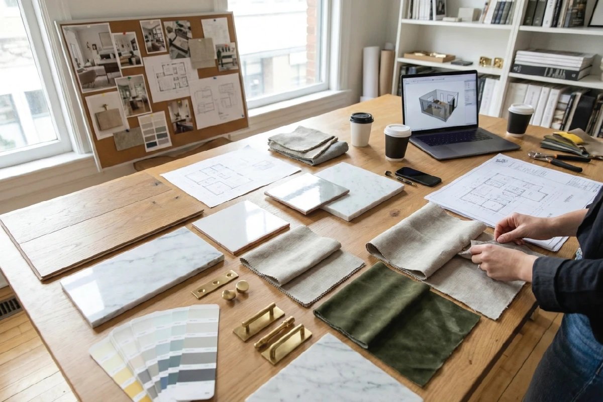 Right Material for interior design in kolkata
